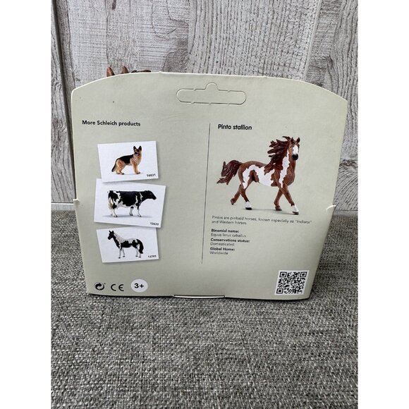 Schleich Pinto Stallion 2007 Bay White Horse 13794 - Picture 4 of 6